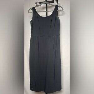 Armani Collezioni Classic Black Midi Dress